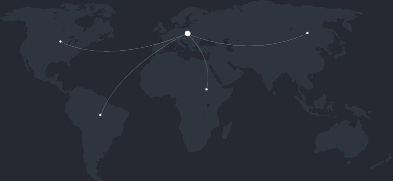 Карта клієнтів We Invest у світі